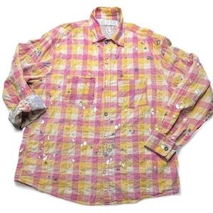 Magnolia Pearl Reversible Distressed button-down, OS